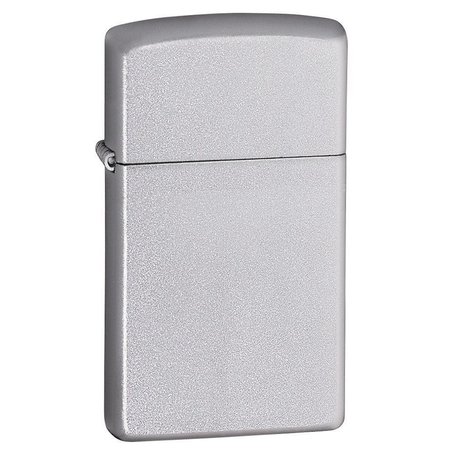 Zippo Slim Brushed Chrome Pocket Lighter 1605